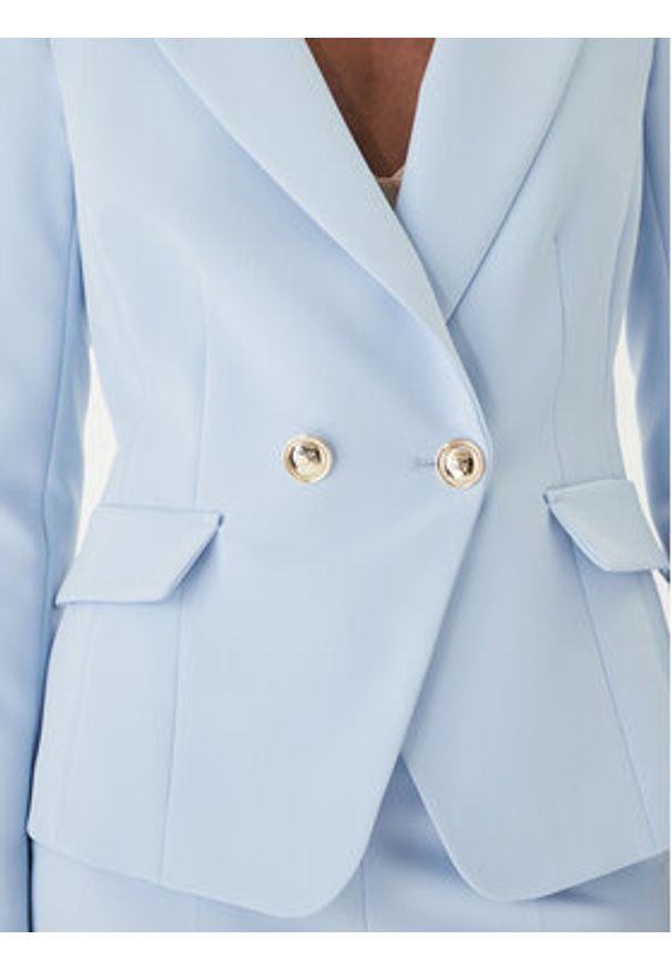 Rinascimento Marynarka CFC0128643003 Błękitny Regular Fit. Kolor: niebieski. Materiał: syntetyk