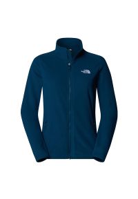 Bluza The North Face 100 Glacier Full-Zip Fleece 0A855O1NO1 - granatowa. Kolor: niebieski. Materiał: polar, dzianina, poliester. Styl: klasyczny. Sport: narciarstwo