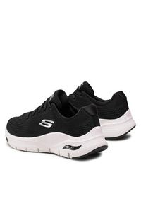 skechers - Skechers Sneakersy Arch Fit 149057/BKW Czarny. Kolor: czarny. Materiał: materiał #3