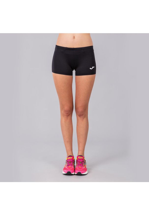 Legginsy do biegania damskie Joma Olimpia krótkie. Kolor: czarny. Długość: krótkie