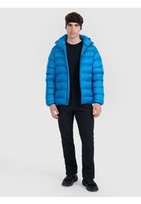 4f - 4F Koszulka trekkingowa z wełną merino męska - czarna XXL. Okazja: na co dzień. Kolor: czarny. Materiał: wełna. Styl: casual