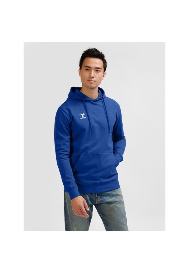 Bluza z kapturem Hummel Go 2.0. Typ kołnierza: kaptur. Kolor: niebieski. Sport: fitness