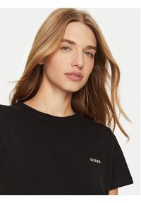 Guess T-Shirt V4BI04 KCBF1 Czarny Slim Fit. Kolor: czarny. Materiał: bawełna #4