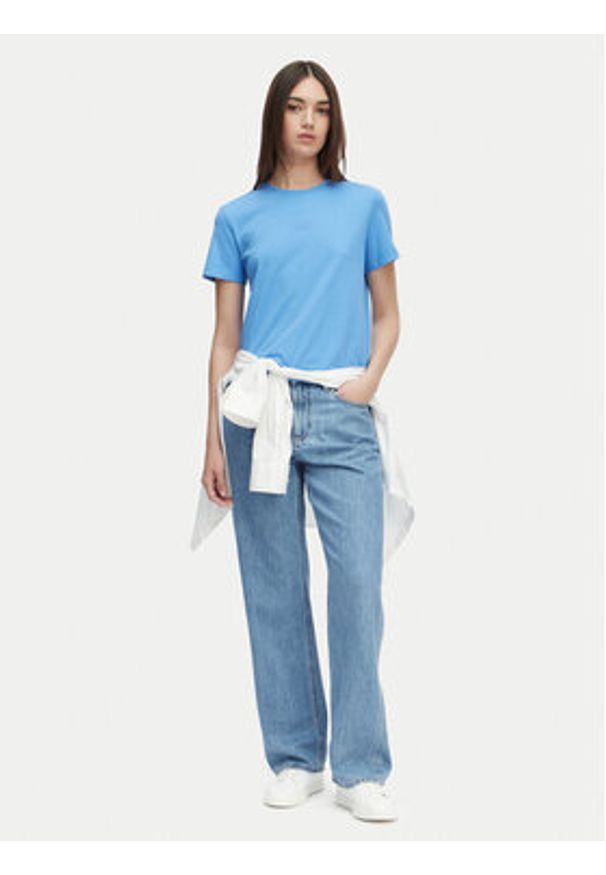 Calvin Klein Jeans Jeansy LV047G799G Niebieski Straight Fit. Kolor: niebieski