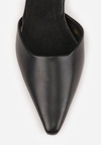 Renee - Czarne Szpilki Vices z Wkładką ze Skóry Naturalnej i Paskiem przy Kostce Nolfedi. Okazja: na co dzień. Zapięcie: pasek. Kolor: czarny. Materiał: skóra. Wzór: aplikacja. Obcas: na szpilce. Styl: casual, elegancki. Wysokość obcasa: średni #8