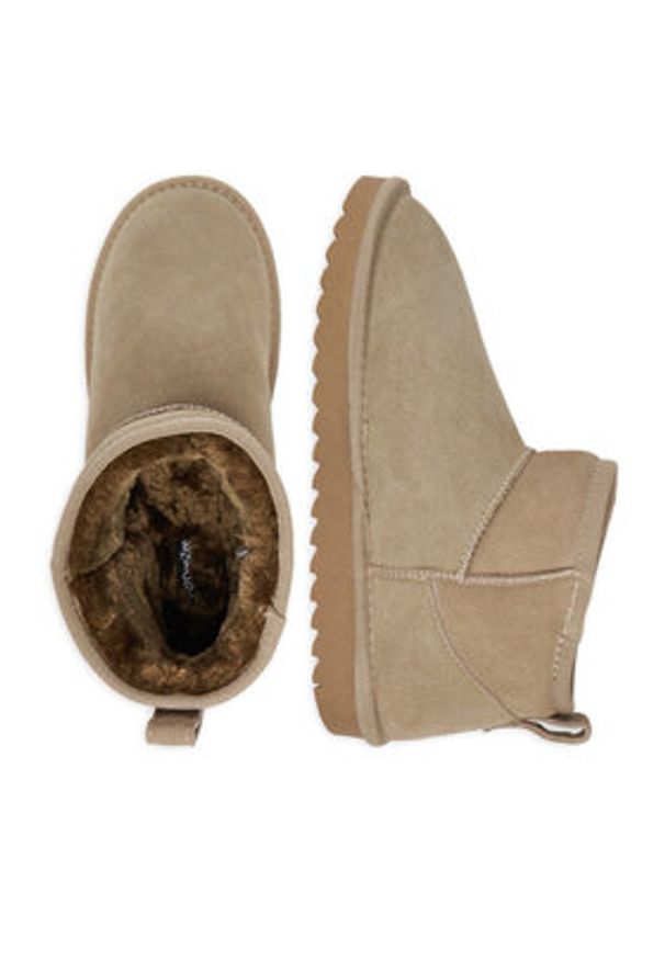 DeeZee Śniegowce E1 TECHNOLOGY DZ-81 Khaki. Kolor: brązowy. Materiał: materiał