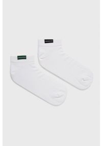Calvin Klein Skarpetki (2-pack) męskie kolor biały. Kolor: biały. Materiał: bawełna
