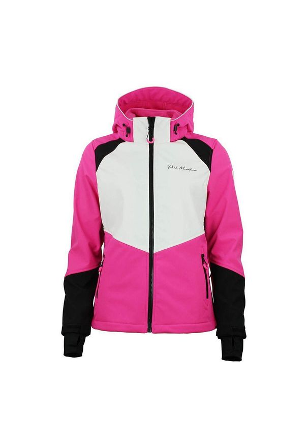 PEAK MOUNTAIN - Kurtka damska Peak Mountain Softshell Ametisffa. Typ kołnierza: kołnierzyk stójkowy. Kolor: różowy. Materiał: softshell. Sport: turystyka piesza
