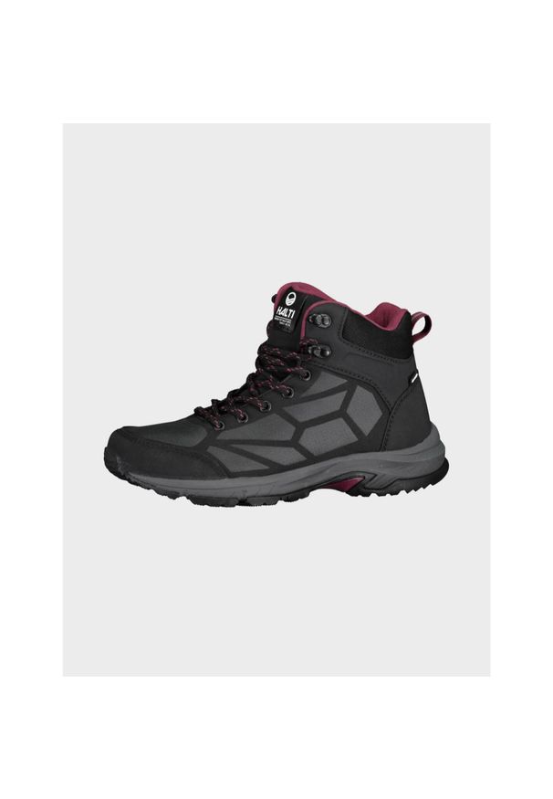 Buty trekkingowe damskie Halti Polaris Mid DX. Kolor: wielokolorowy, różowy, czarny