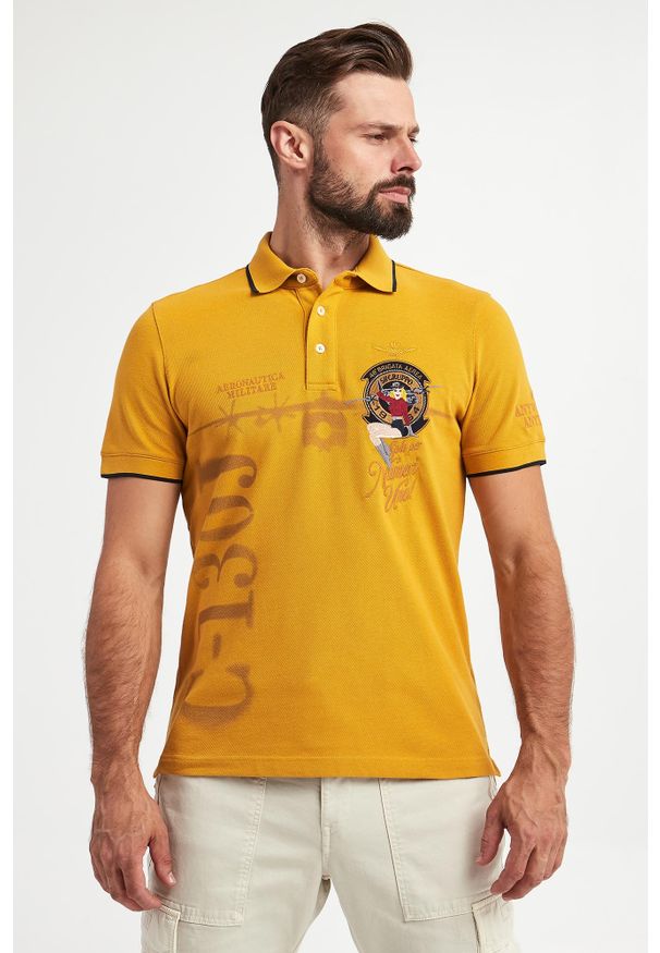 Aeronautica Militare - Polo męskie AERONAUTICA MILITARE. Typ kołnierza: polo
