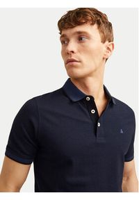 Jack & Jones Polo Paulos 12136668 Granatowy Slim Fit. Typ kołnierza: polo. Kolor: niebieski. Materiał: bawełna #4