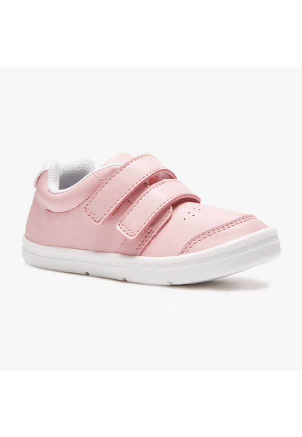 DOMYOS - Buty dla dzieci Domyos 100 I Move. Kolor: różowy, biały, wielokolorowy. Materiał: materiał