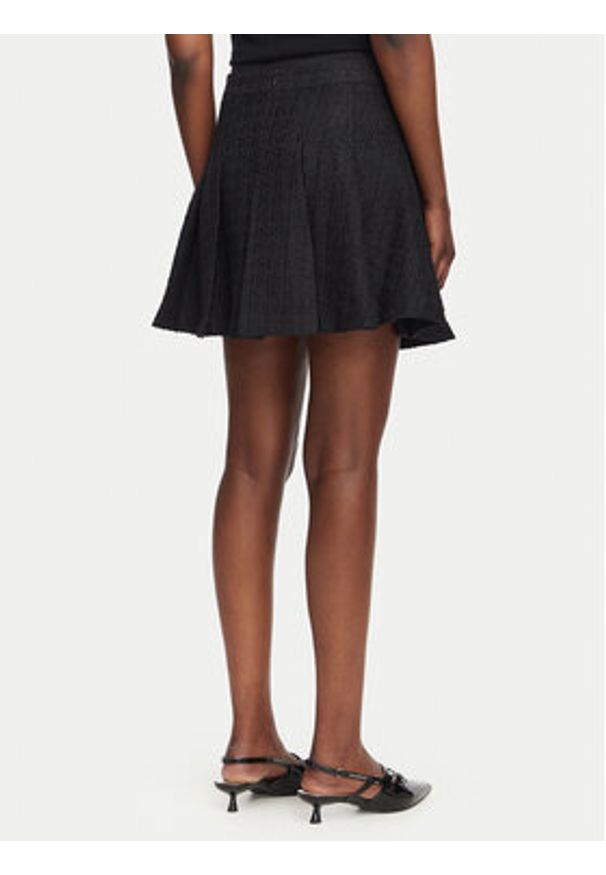 Karl Lagerfeld - KARL LAGERFELD Spódnica mini B3W12021 Czarny A-Line Fit. Kolor: czarny. Materiał: syntetyk