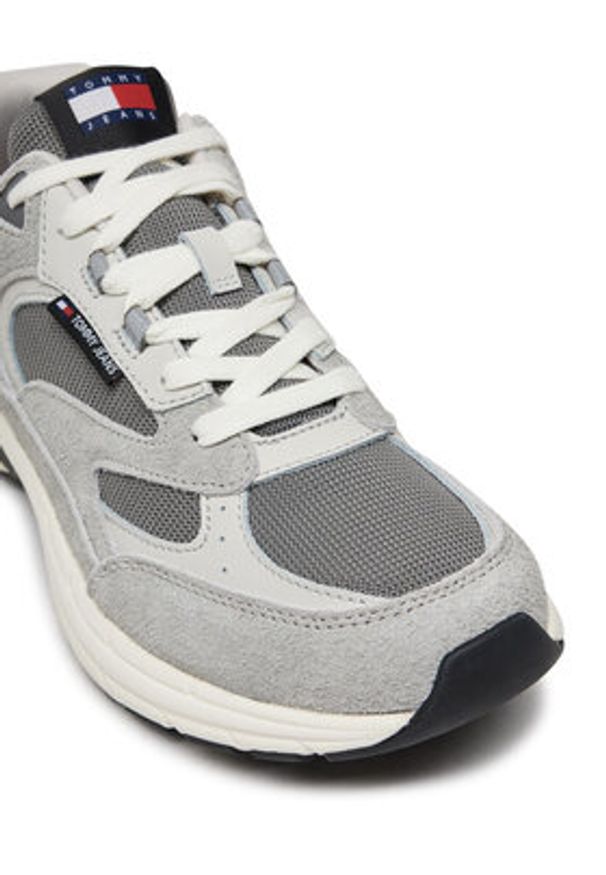 Tommy Jeans Sneakersy EM0EM01501 Szary. Kolor: szary. Materiał: zamsz, skóra