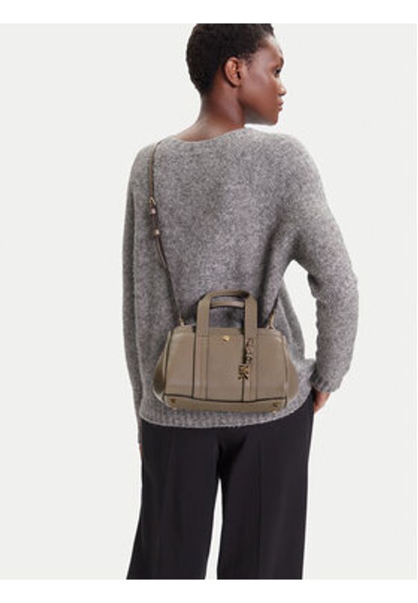 MICHAEL Michael Kors Torebka Romee XS 32T5G1ZC1L Beżowy. Kolor: beżowy. Materiał: skórzane