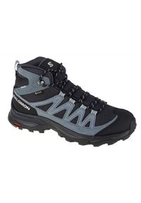 salomon - Buty Salomon X Ward Leather Mid Gtx W 471820 czarne. Zapięcie: sznurówki. Kolor: czarny. Materiał: syntetyk, zamsz, skóra, guma