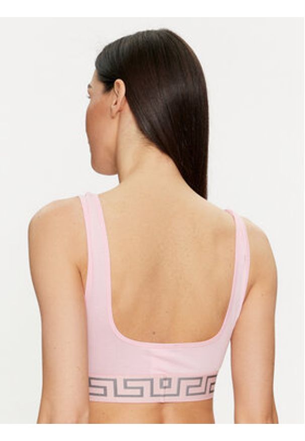 VERSACE - Versace Biustonosz top 1013323 Różowy. Kolor: różowy. Materiał: bawełna