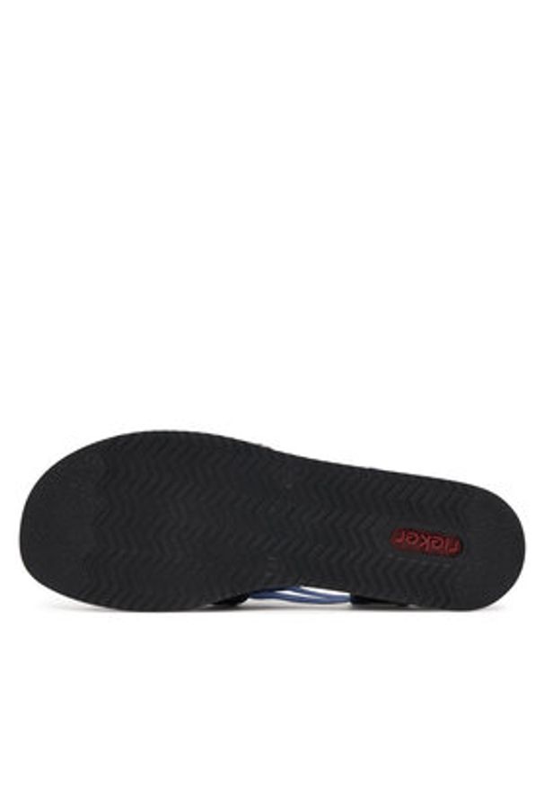 Rieker Sandały 62982-12 Granatowy. Kolor: niebieski. Materiał: materiał