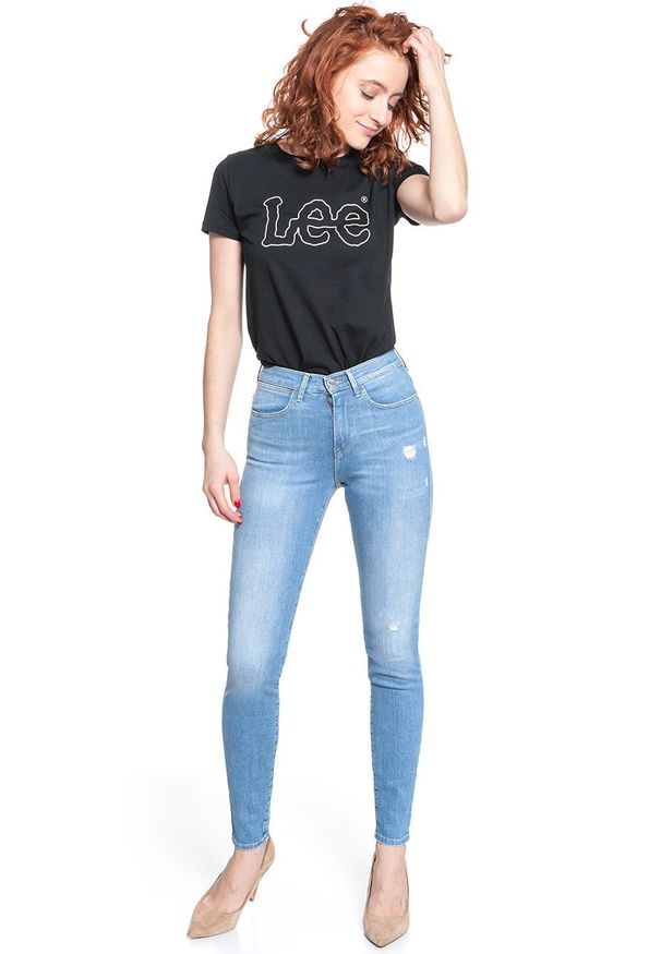 Wrangler - WRANGLER SKINNY HIGH RISE DAMSKIE SPODNIE JEANSOWE INDIGO BEACHES W27HGU241 112128082