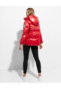 BOSIDENG - Czerwona pikowana kurtka. Kolor: czerwony. Materiał: puch. Wzór: napisy #3