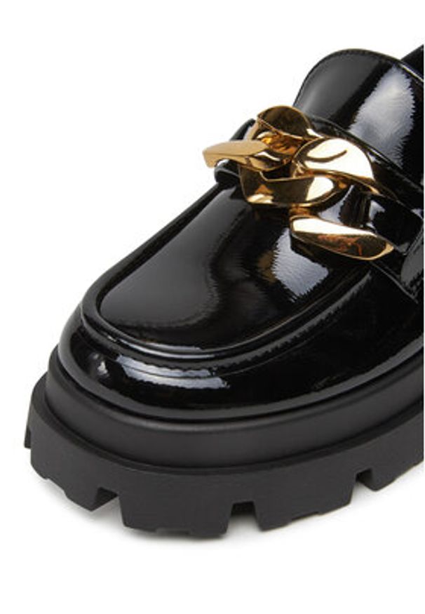 DeeZee Loafersy 8-409-1 Czarny. Kolor: czarny. Materiał: skóra