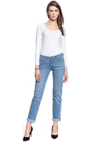 Lee - LEE MARION STRAIGHT DAMSKIE SPODNIE JEANSOWE LIGHT LOU L301QDXJ #5