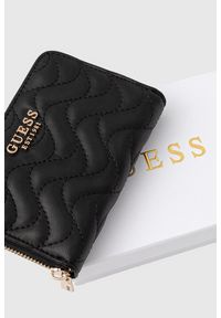 Guess - GUESS Czarny portfel damski Melisandra. Kolor: czarny. Materiał: skóra ekologiczna #5