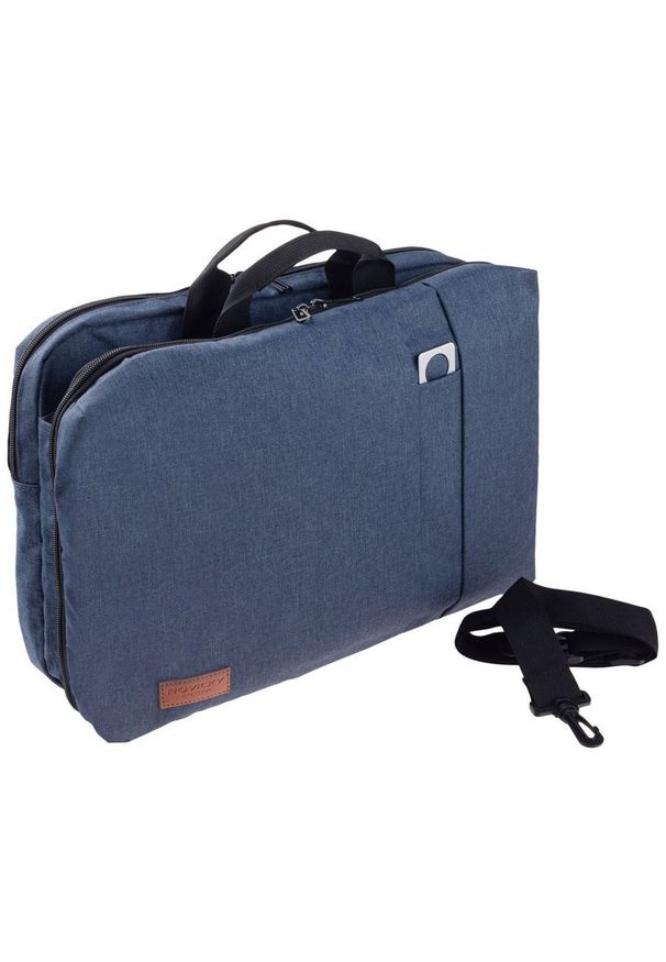 ROVICKY - Plecak męski granatowy Rovicky NB9764-4351 NAVY. Kolor: niebieski. Materiał: materiał