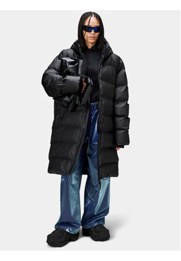 Rains Płaszcz zimowy 15130 Czarny Regular Fit. Kolor: czarny. Materiał: syntetyk. Sezon: zima