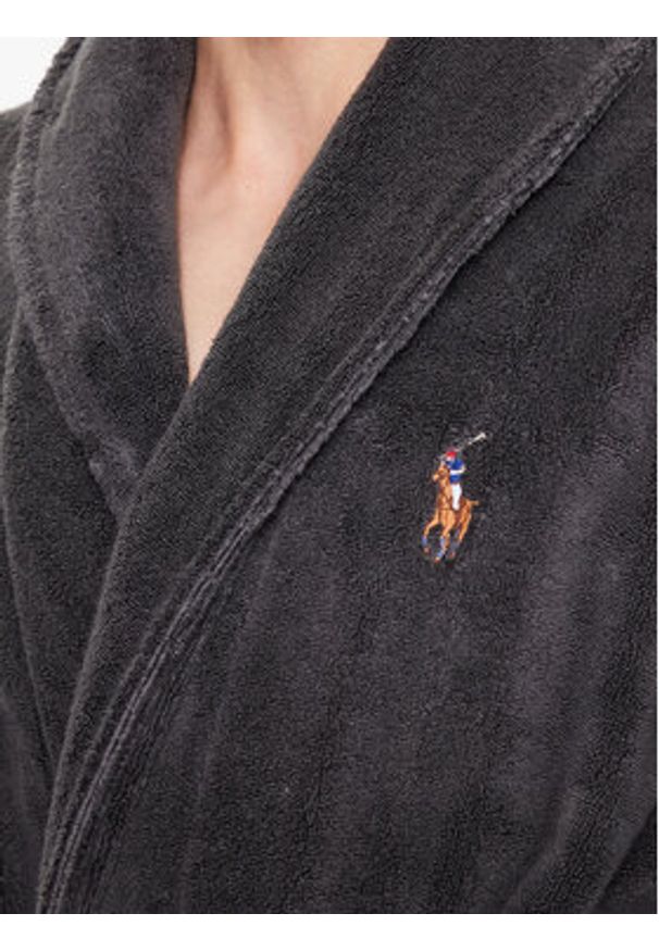Polo Ralph Lauren Szlafrok 714899683003 Szary Regular Fit. Typ kołnierza: polo. Kolor: szary. Materiał: bawełna