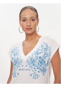Marciano Guess T-Shirt 4GGP00 6138A Biały Regular Fit. Kolor: biały. Materiał: bawełna #5