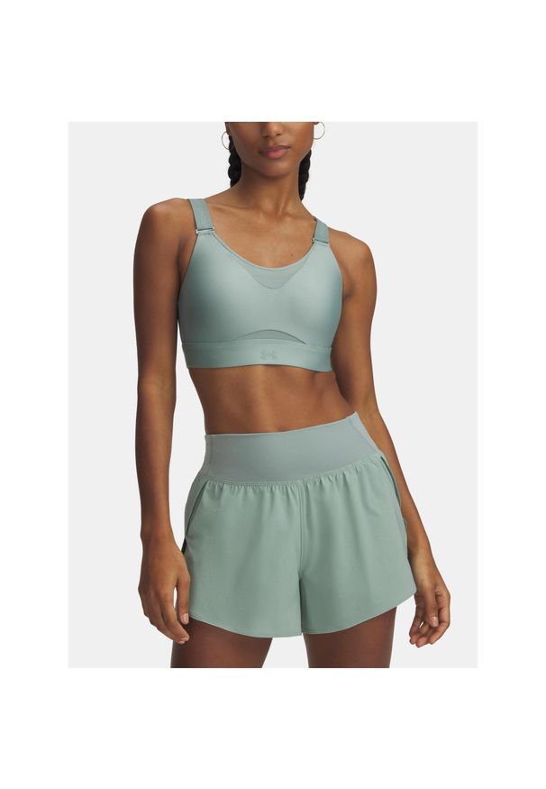 Biustonosz treningowy Under Armour Infinity High 2.0. Kolor: zielony. Sport: fitness