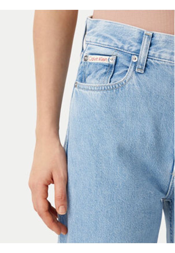 Calvin Klein Jeans Jeansy Barrel J20J225006 Niebieski Loose Fit. Kolor: niebieski
