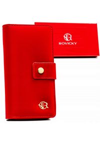 ROVICKY - Portfel damski Rovicky R-POR-01-V36 czerwony. Kolor: czerwony. Materiał: skóra ekologiczna #1