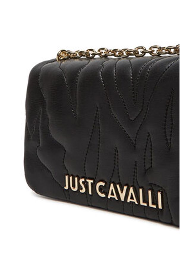 Just Cavalli Torebka 78RA4BE4 ZSB23 Czarny. Kolor: czarny. Materiał: skórzane