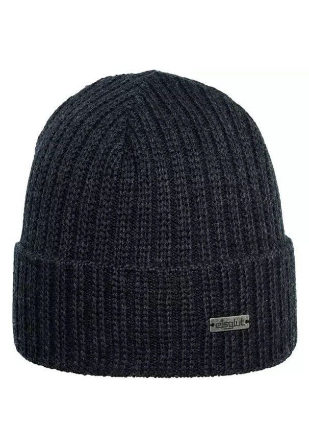 EISGLUT - Czapka zimowa męska Eisglut Jocheng Merino. Kolor: czarny. Materiał: wełna, poliakryl. Sezon: zima. Styl: sportowy
