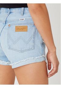 Wrangler Szorty jeansowe W23K73171 112332346 Błękitny Regular Fit. Kolor: niebieski. Materiał: jeans, bawełna #5