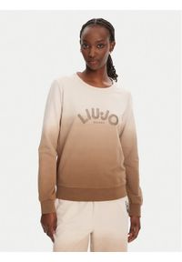 Liu Jo Sport Bluza TA5114 FS090 Beżowy Regular Fit. Kolor: beżowy. Materiał: bawełna. Styl: sportowy