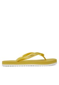 Calvin Klein Jeans Japonki Thong+ Tpu Metallic YW0YW01720 Żółty. Kolor: żółty