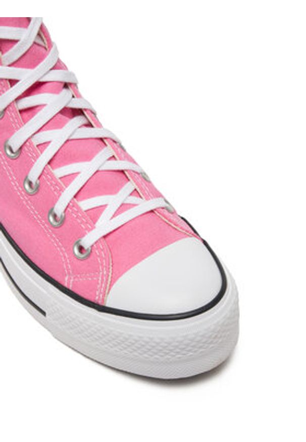 Converse Trampki Chuck Taylor All Star Lift Platform HI A08216C Różowy. Kolor: różowy. Materiał: materiał. Obcas: na platformie
