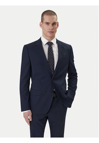 Hugo - HUGO Garnitur Henry/Getlin232X 50557616 Granatowy Slim Fit. Kolor: niebieski. Materiał: syntetyk #8