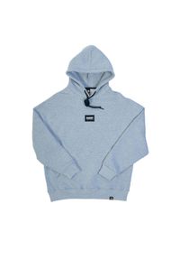 MANTO - Bluza sportowa męska Manto Label Oversize z kapturem. Typ kołnierza: kaptur. Kolor: szary