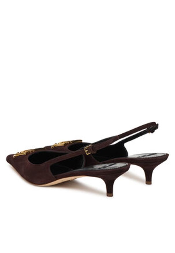 Elisabetta Franchi Czółenka SA17L61E2 Brązowy. Kolor: brązowy. Materiał: skóra, zamsz