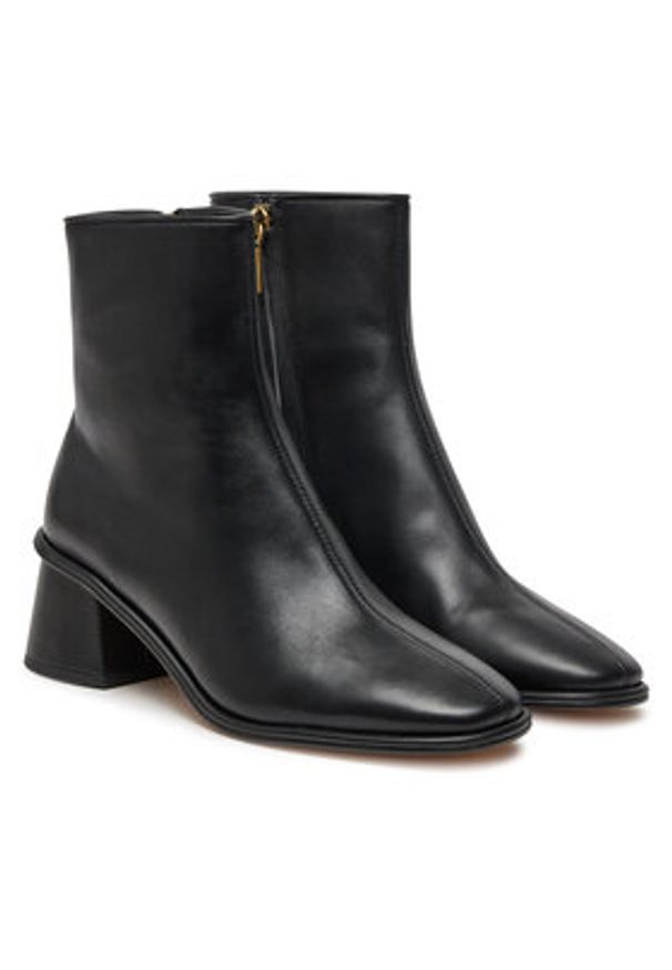 Coach Botki Gigi Bootie CX017 Czarny. Kolor: czarny. Materiał: skóra