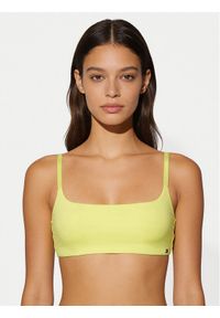 TOMMY HILFIGER - Tommy Hilfiger Biustonosz top UW0UW06223 Żółty jasny. Kolor: żółty. Materiał: syntetyk #1