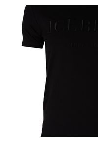 Iceberg T-Shirt "C-Neck" | F0146301 | Mężczyzna | Czarny. Okazja: na co dzień. Kolor: czarny. Materiał: bawełna. Styl: klasyczny, casual, elegancki