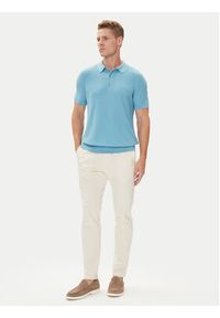 BOSS Polo H-Iannotti 50543148 Niebieski Regular Fit. Typ kołnierza: polo. Kolor: niebieski. Materiał: lyocell, bawełna #3