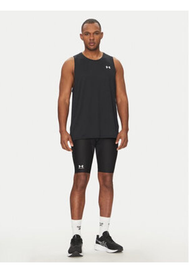 Under Armour Szorty sportowe HG Armour Lng 1361602 Czarny Slim Fit. Kolor: czarny. Materiał: syntetyk