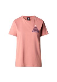 Koszulka The North Face Mountain Play 0A87ESNXQ1 - różowa. Kolor: różowy. Materiał: bawełna. Długość rękawa: krótki rękaw. Długość: krótkie #1