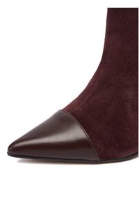 Eva Minge Kozaki EO-EDITH-GLC9177-17-861 Bordowy. Kolor: czerwony. Materiał: zamsz, skóra #4